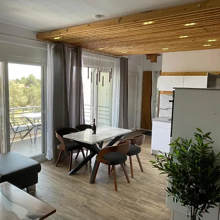 3 Raum Fewo Griechenland, 400 M Zum Strand, Zwischen Thessaloniki Und Kavala Ofrinion Exterior photo